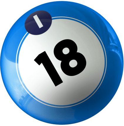 Bingo ball blue