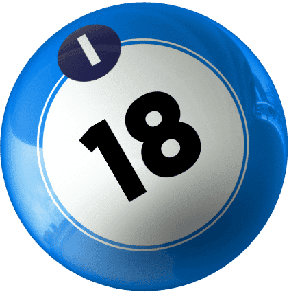 Bingo ball blue
