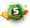 5 GRATIS Bonus Spins til dig! symbol