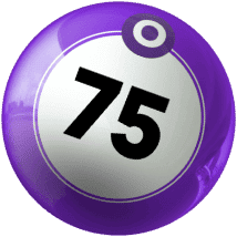 Bingo ball purple